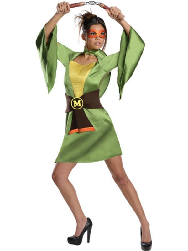 Tmnt Michelangelo Female Kimono Size L - Jokers Costume Mega Store