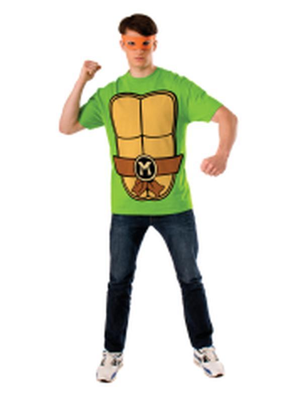 Tmnt Michelangelo Mens Tee Size L - Jokers Costume Mega Store