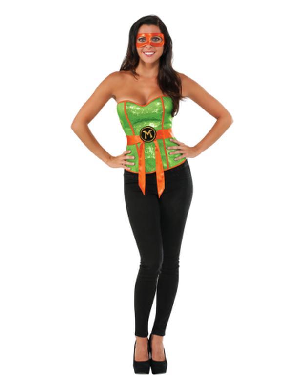 Tmnt Michelangelo Sequin Corset Size M - Jokers Costume Mega Store