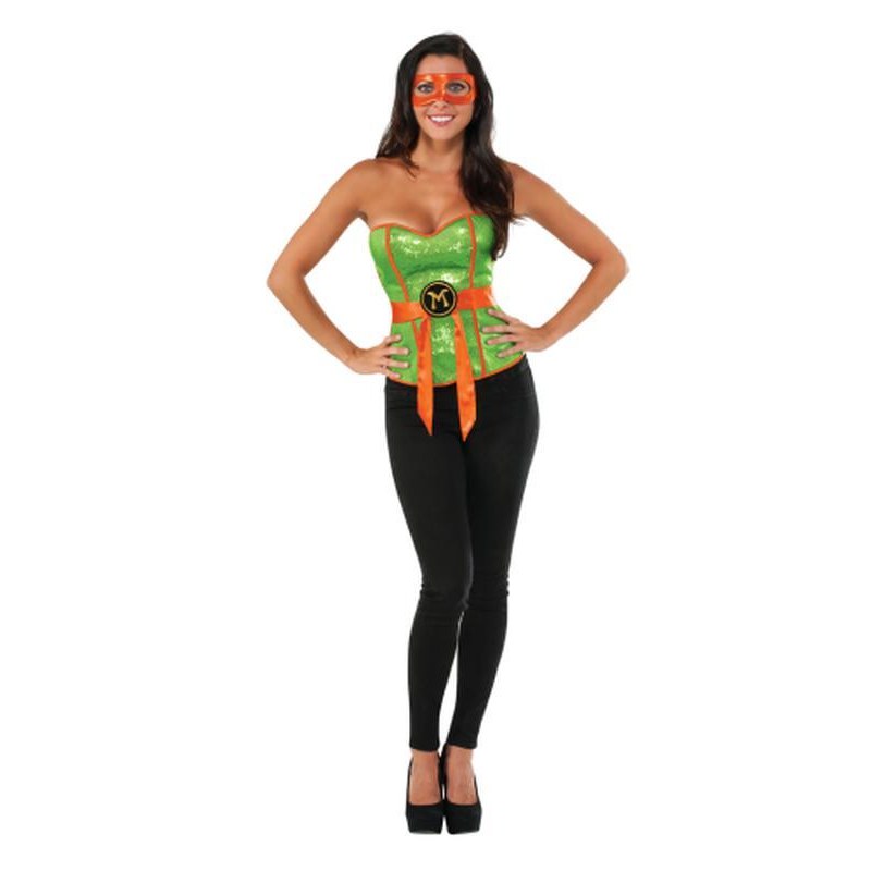 Tmnt Michelangelo Sequin Corset Size S - Jokers Costume Mega Store