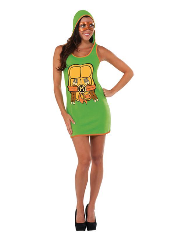 Tmnt Michelangelo Tank Dress Size L - Jokers Costume Mega Store