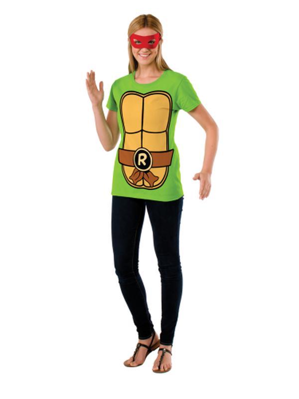 Tmnt Raphael Ladies Tee Size L - Jokers Costume Mega Store