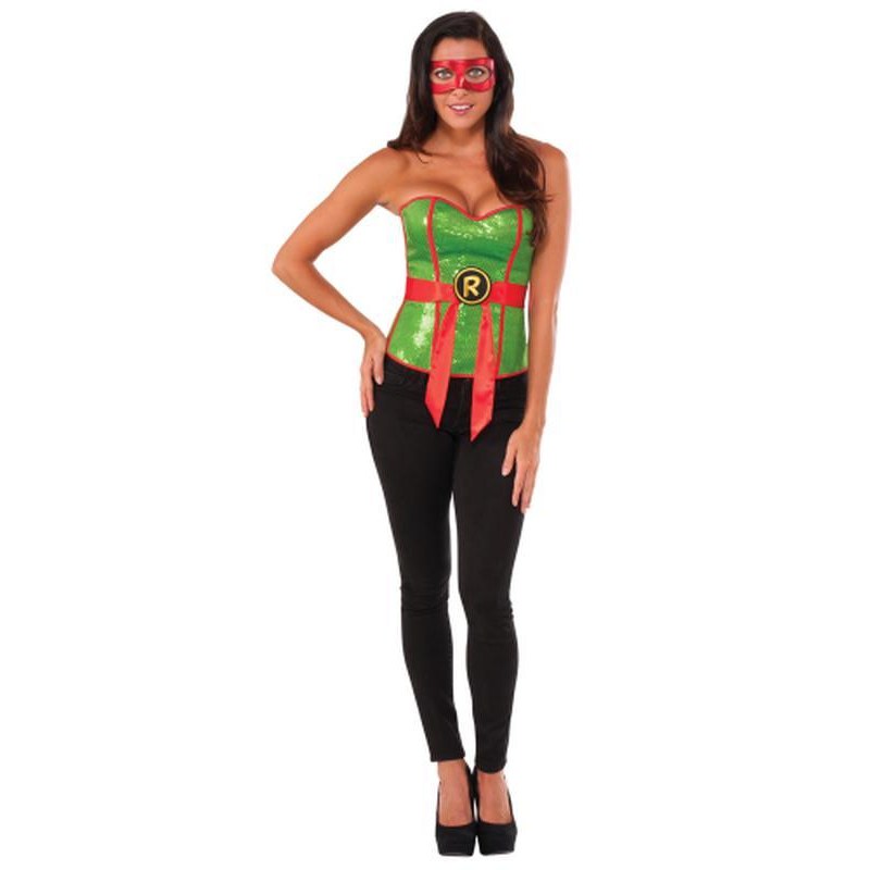 Tmnt Raphael Sequin Corset Size L - Jokers Costume Mega Store