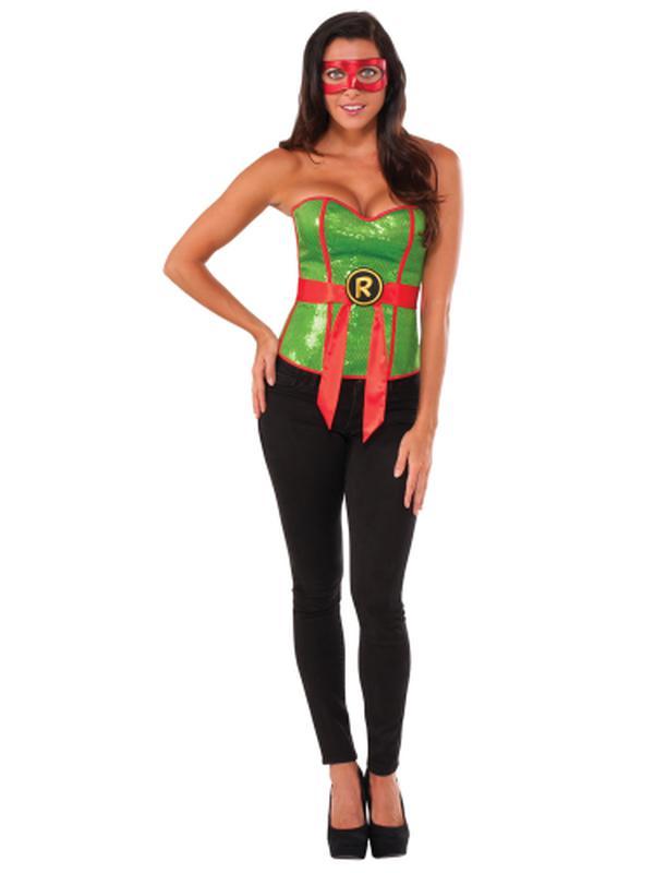 Tmnt Raphael Sequin Corset Size M - Jokers Costume Mega Store