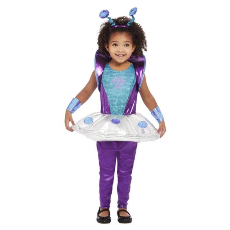 Toddler Alien Costume, Silver - Jokers Costume Mega Store