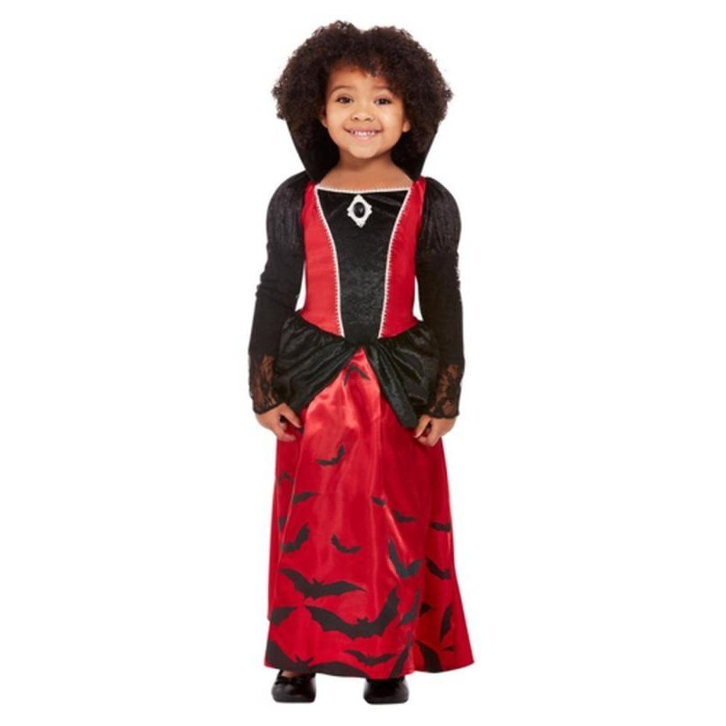 Toddler Vampire Costume, Red & Black - Jokers Costume Mega Store