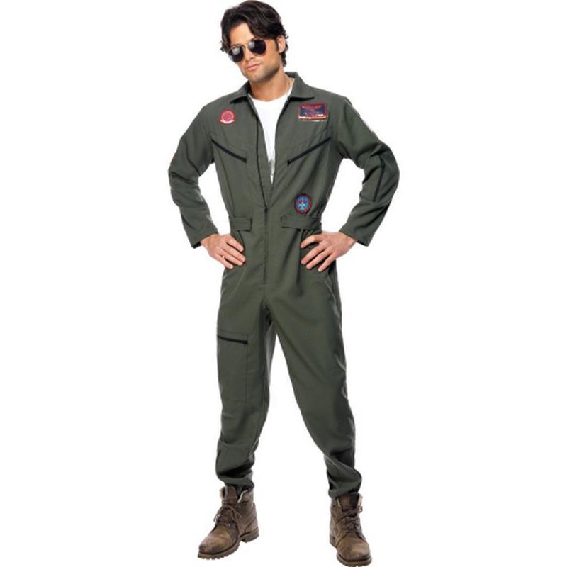 Top Gun Costume, Green - Jokers Costume Mega Store