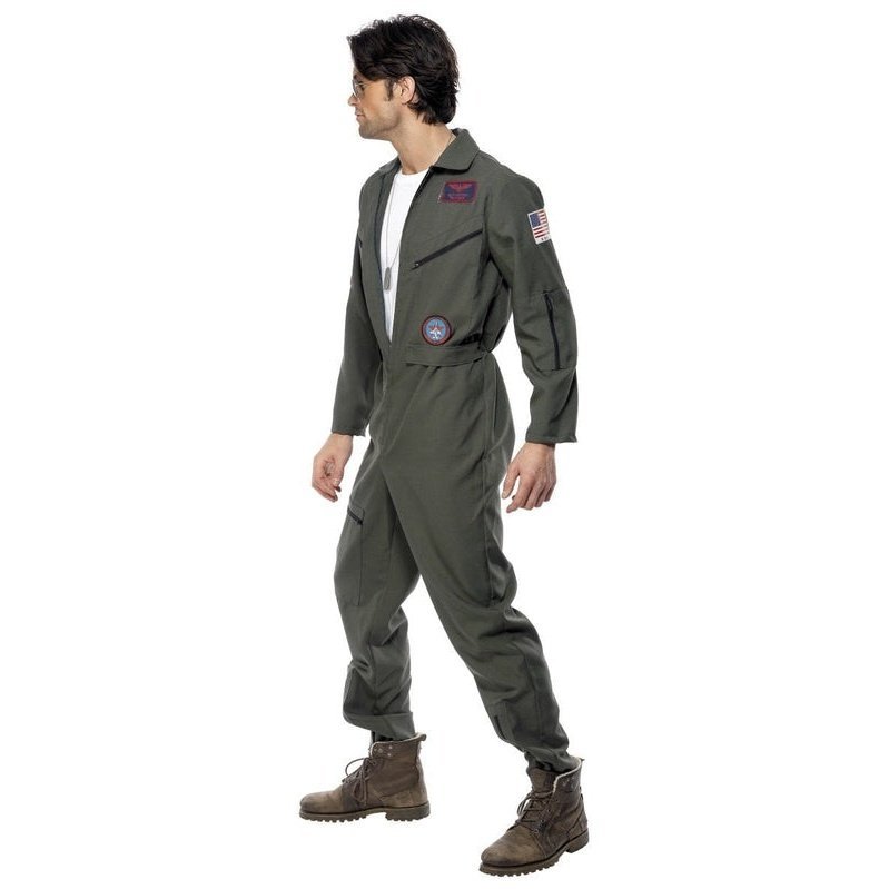 Top Gun Costume, Green - Jokers Costume Mega Store