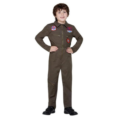 Top Gun Costume, Khaki - Jokers Costume Mega Store