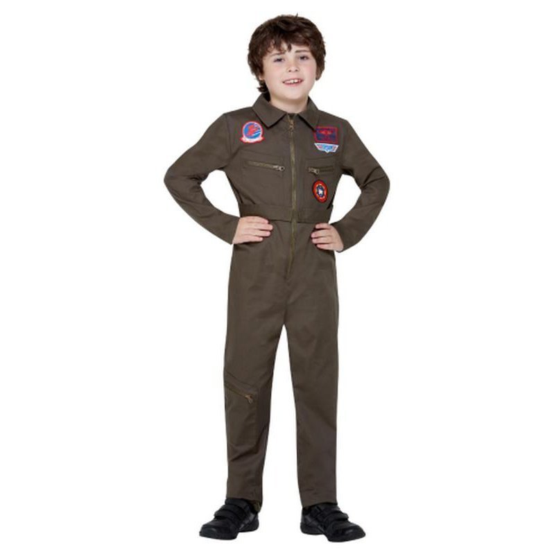 Top Gun Costume, Khaki - Jokers Costume Mega Store