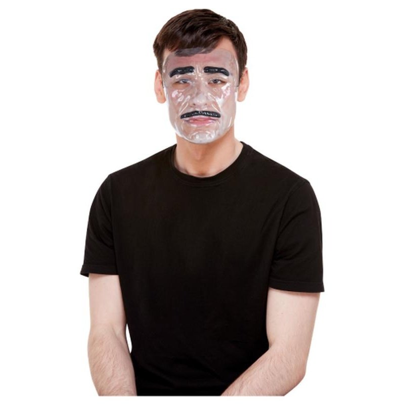 Transparent Mask, Male, Clear - Jokers Costume Mega Store