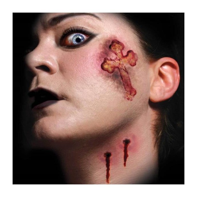 Trauma – Vampire Kiss – Temporary Tattoos - Jokers Costume Mega Store