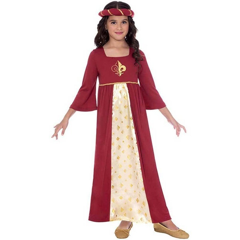 Tudor Princess Red Girls Costume - Jokers Costume Mega Store