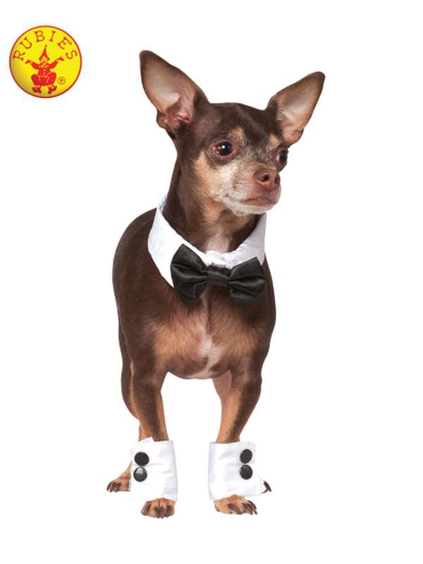 Tuxedo Set Pet Costume Size L Xl - Jokers Costume Mega Store