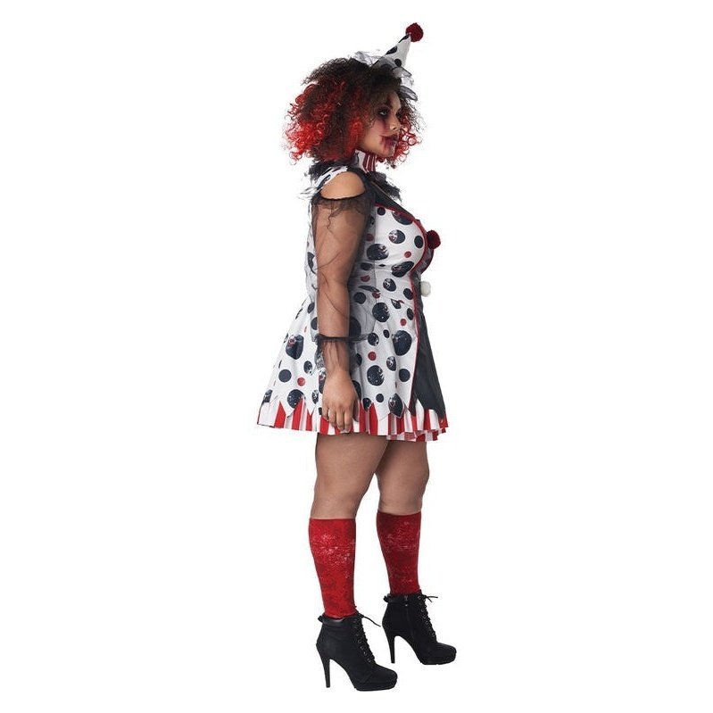 Twisted Clown Womens Plus Size Costume - Jokers Costume Mega Store