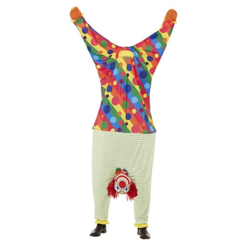 Upside Down Clown Costume, Multicoloured - Jokers Costume Mega Store