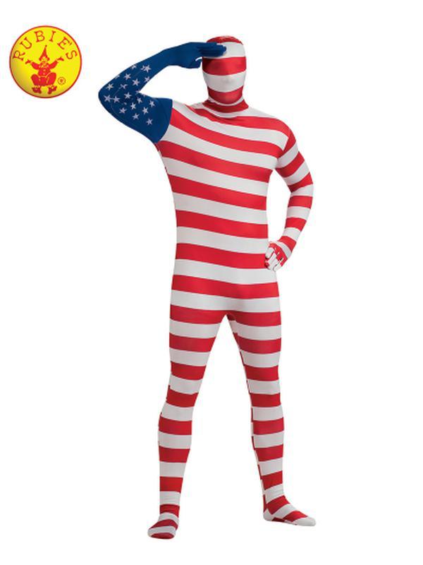 Usa Flag 2 Nd Skin Suit Size M - Jokers Costume Mega Store