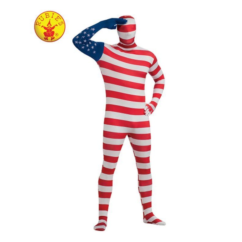 Usa Flag 2 Nd Skin Suit Size Xl - Jokers Costume Mega Store