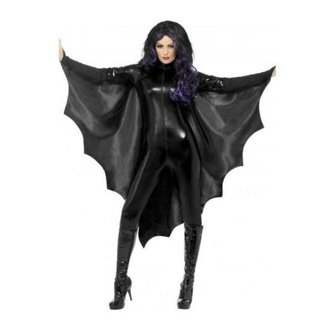 Vampire Bat Wings, Black, With High Collar - Jokers Costume Mega Store