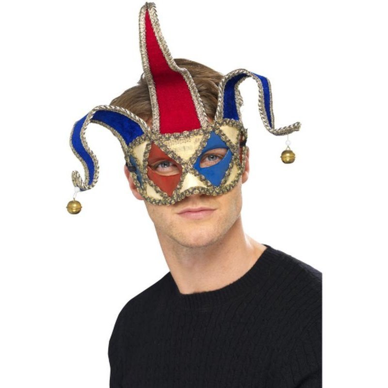 Venetian Musical Jester Eyemask - Jokers Costume Mega Store