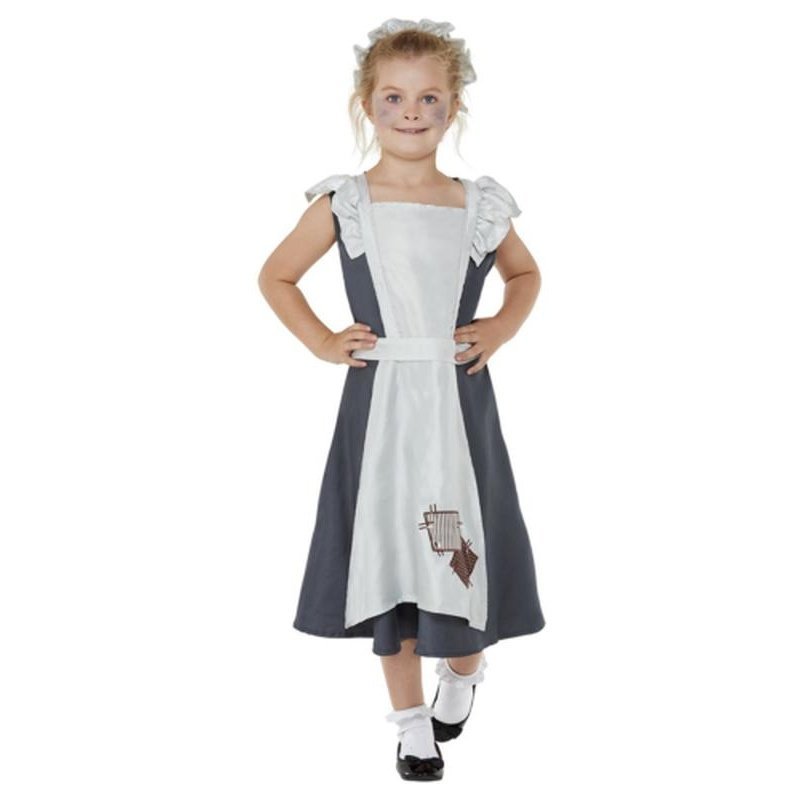 Victorian Maid Costume, Dark Grey - Jokers Costume Mega Store