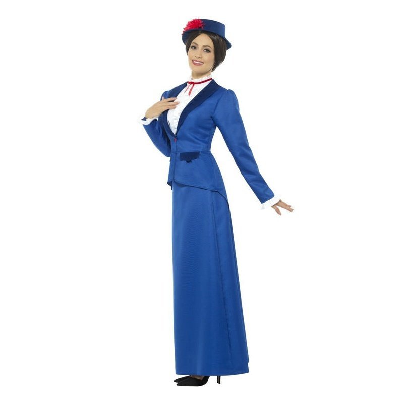 Victorian Nanny Costume Adult Blue Victorian Nanny Costume Adult Blue