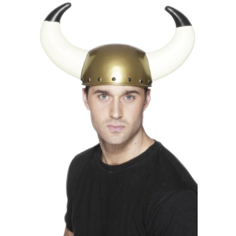 Viking Helmet, Gold - Jokers Costume Mega Store