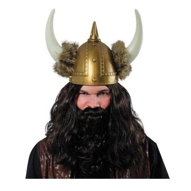 Viking Helmet With Fur - Jokers Costume Mega Store
