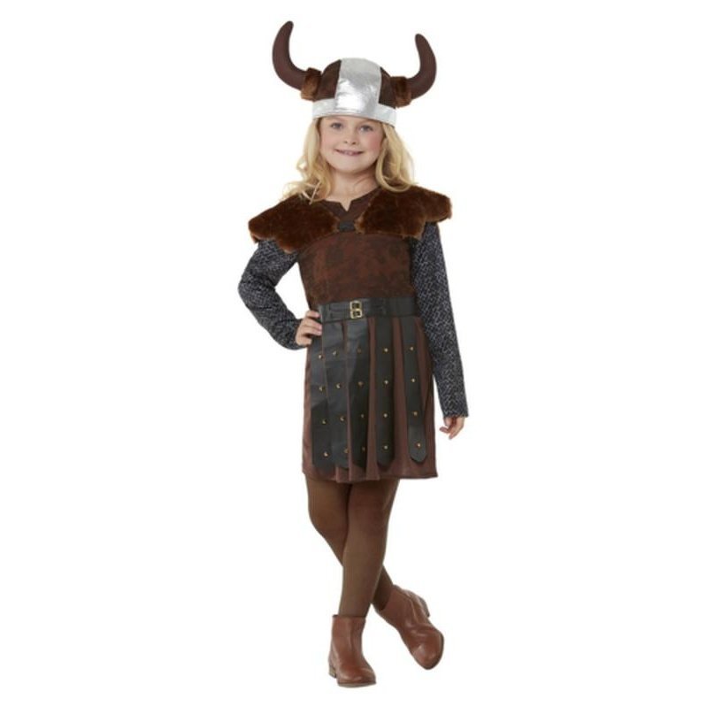 Viking Princess Costume, Brown - Jokers Costume Mega Store