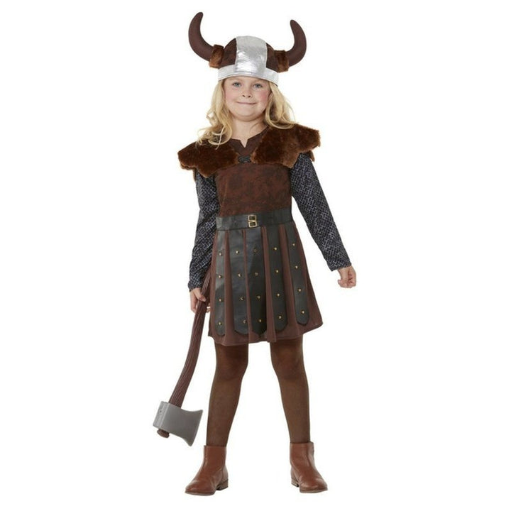 Viking Princess Costume, Brown - Jokers Costume Mega Store