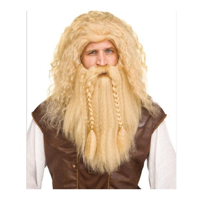 Viking Wig & Beard Blonde - Jokers Costume Mega Store