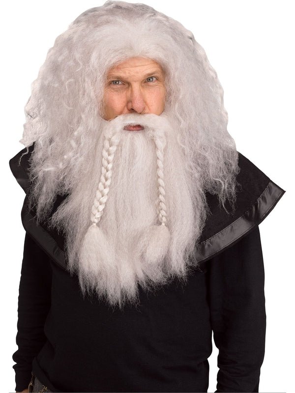 Viking Wig & Beard Grey - Jokers Costume Mega Store