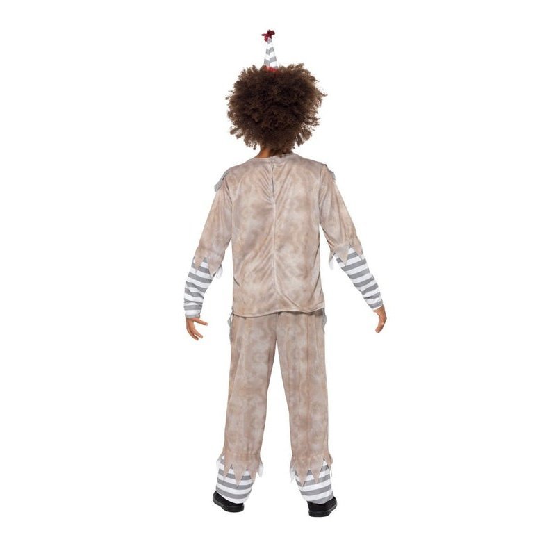 Vintage Clown Boy Costume, Grey & Red - Jokers Costume Mega Store