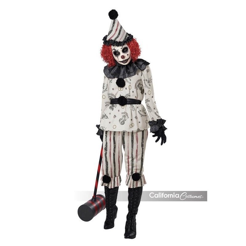 Vintage Creeper Clown / Adult - Jokers Costume Mega Store
