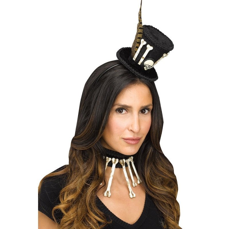 Voodoo Hat And Choker Set - Jokers Costume Mega Store