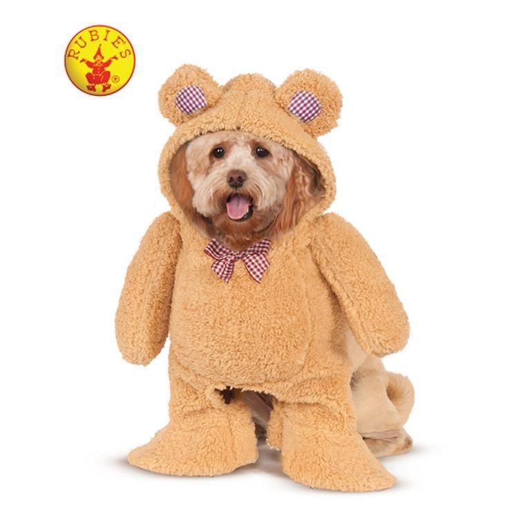 Walking Teddy Bear Pet Costume Size S - Jokers Costume Mega Store
