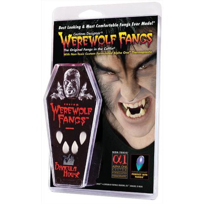 Werewolf Fangs Clam Shell - Jokers Costume Mega Store