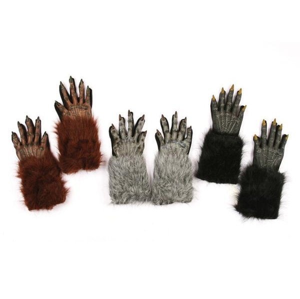 Werewolf Gloves 3 Assorted Colours - Jokers Costume Mega Store