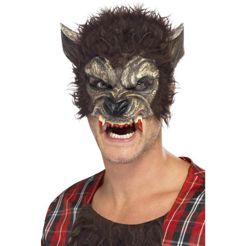 Werewolf Half Face Mask - Jokers Costume Mega Store