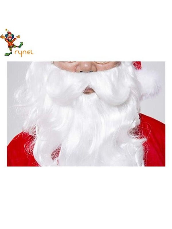 White Christmas Xmas Santa Men Costume Plus Size 2 Xl/3 Xl - Jokers Costume Mega Store
