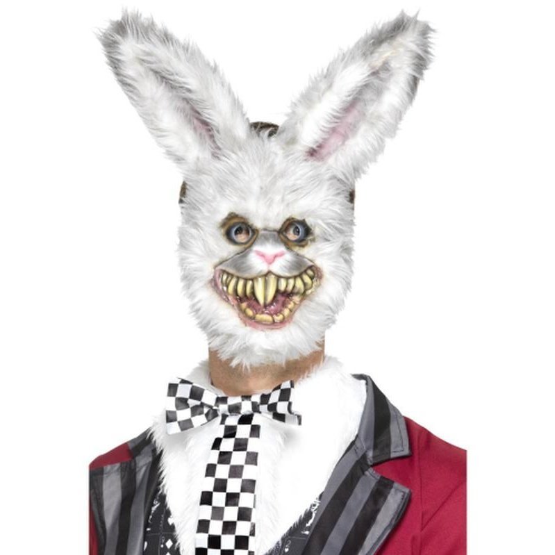 White Rabbit Mask - Jokers Costume Mega Store