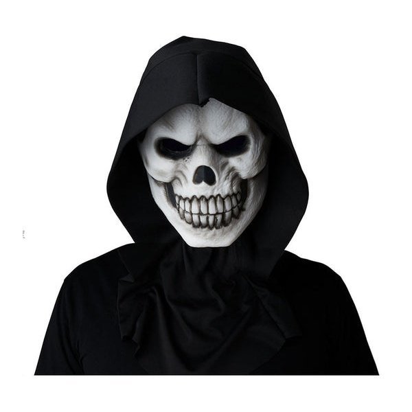 White Skull Light Up Halloween Mask - Jokers Costume Mega Store