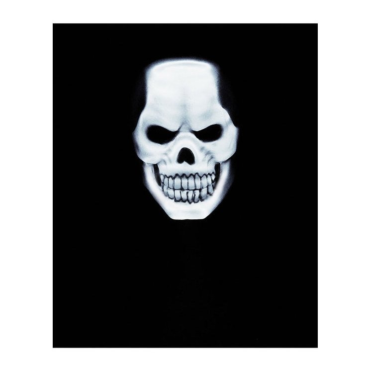 White Skull Light Up Halloween Mask - Jokers Costume Mega Store