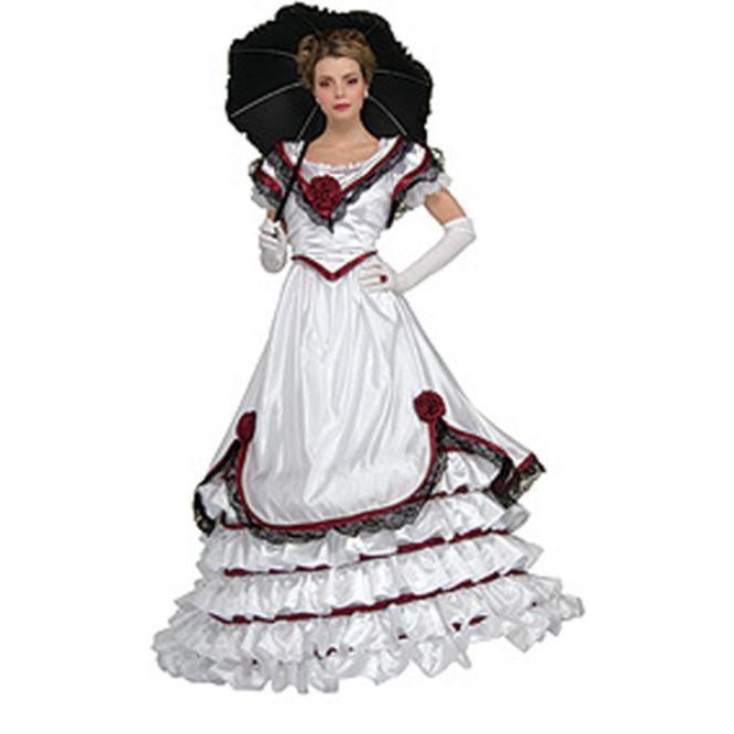 White Southern Belle Collector's Edition Size L - Jokers Costume Mega Store