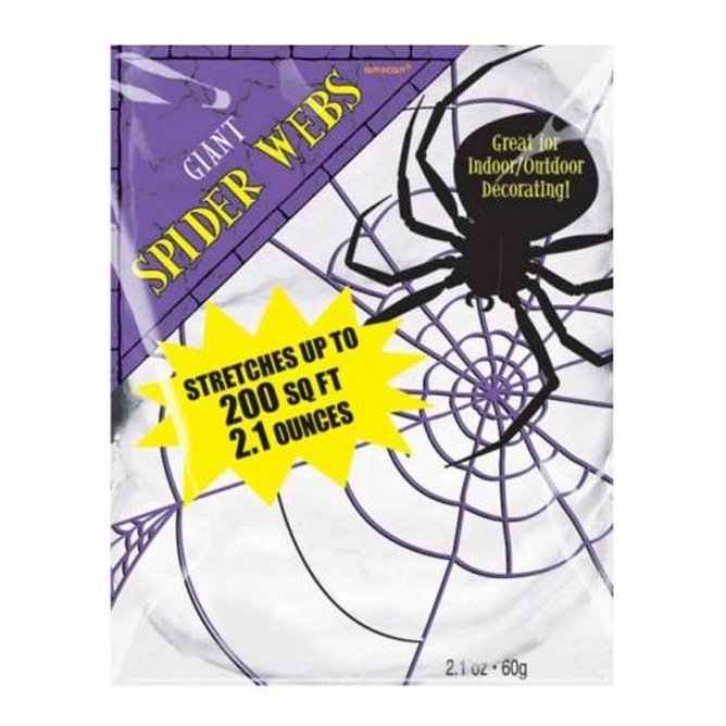 White Stretchable Spiders Web - Jokers Costume Mega Store