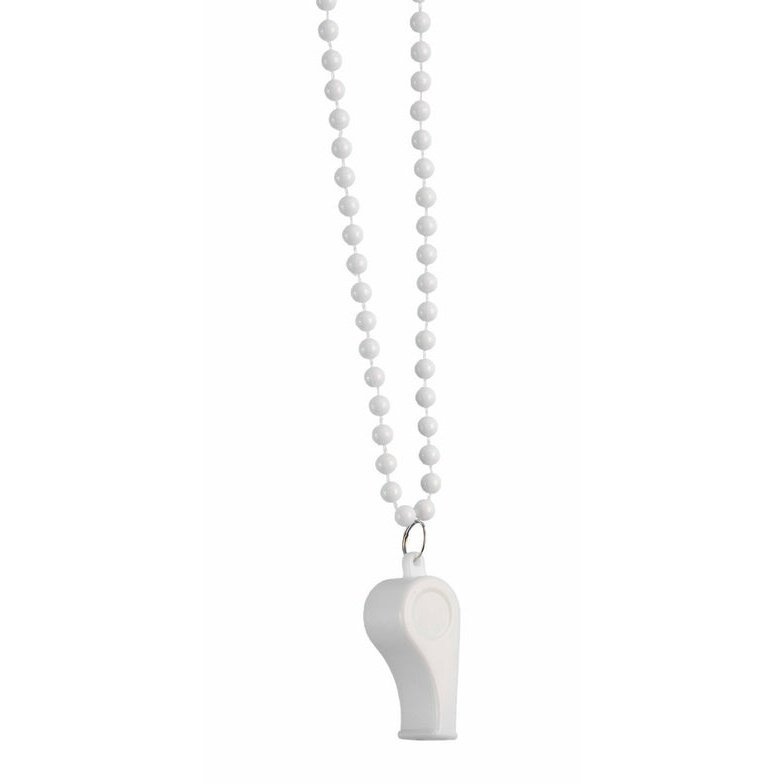 White Whistle On Beads - Jokers Costume Mega Store