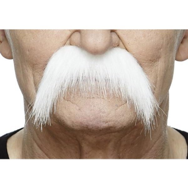 White Wild West Moustache - Jokers Costume Mega Store
