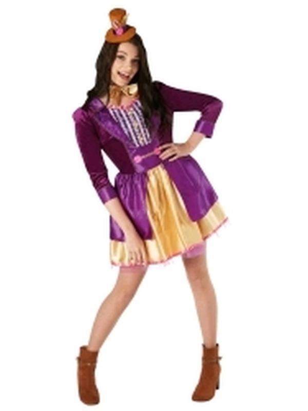 Willy Wonka Ladies Deluxe Costume Size L - Jokers Costume Mega Store