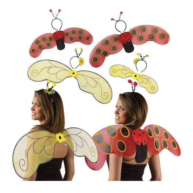 Wing Set, Child Lady Bug - Jokers Costume Mega Store
