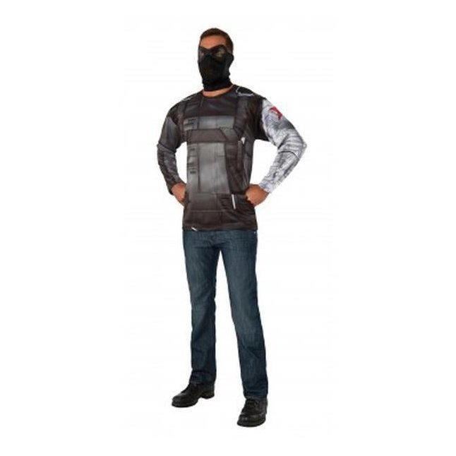 Winter Soldier Adult Costume Top Size Xl - Jokers Costume Mega Store